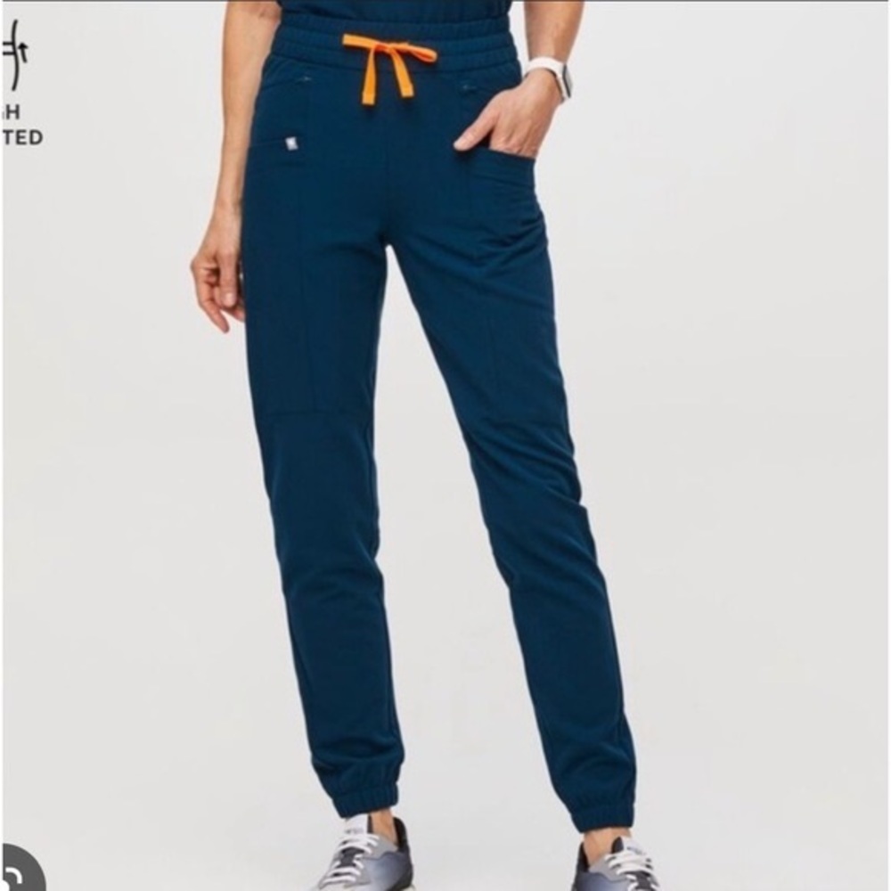 NWT Figs Deep Reef Zamora High Waisted Scrub Pant